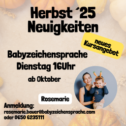 Babyzeichensprache Zwergensprache Rosemarie Bauer Graz Kurse Musivana