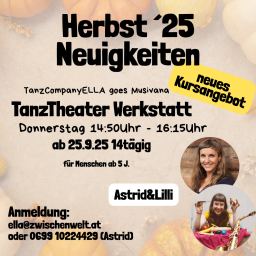 Tanztheater Werkstatt Tanzcompanyella Graz Kindertanzen Astrid Lilli Musivana