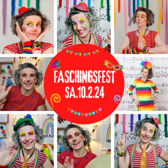 Faschingsfest Musivana 2024 Eltern Kind Musikkurse Graz